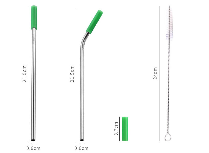 Color Set Stainless Steel Straw