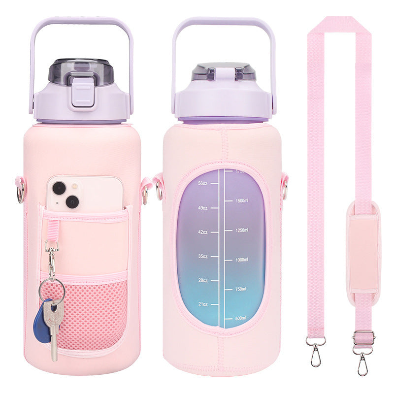 Modern Water Bottle Cover with Strap