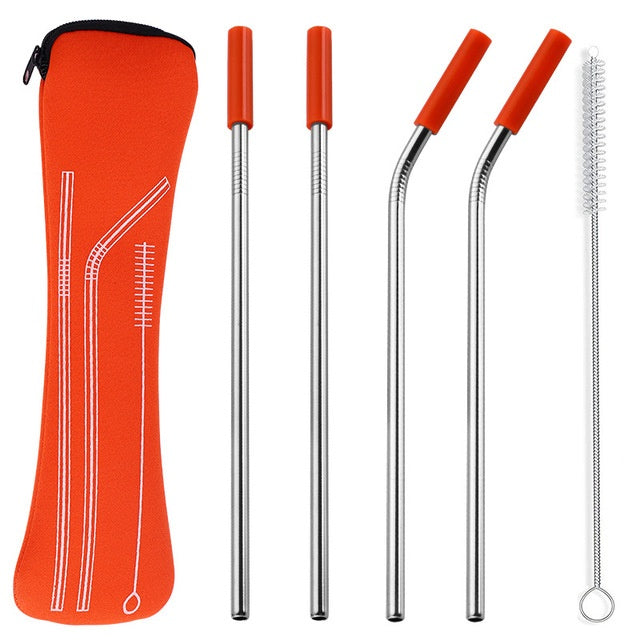 Color Set Stainless Steel Straw