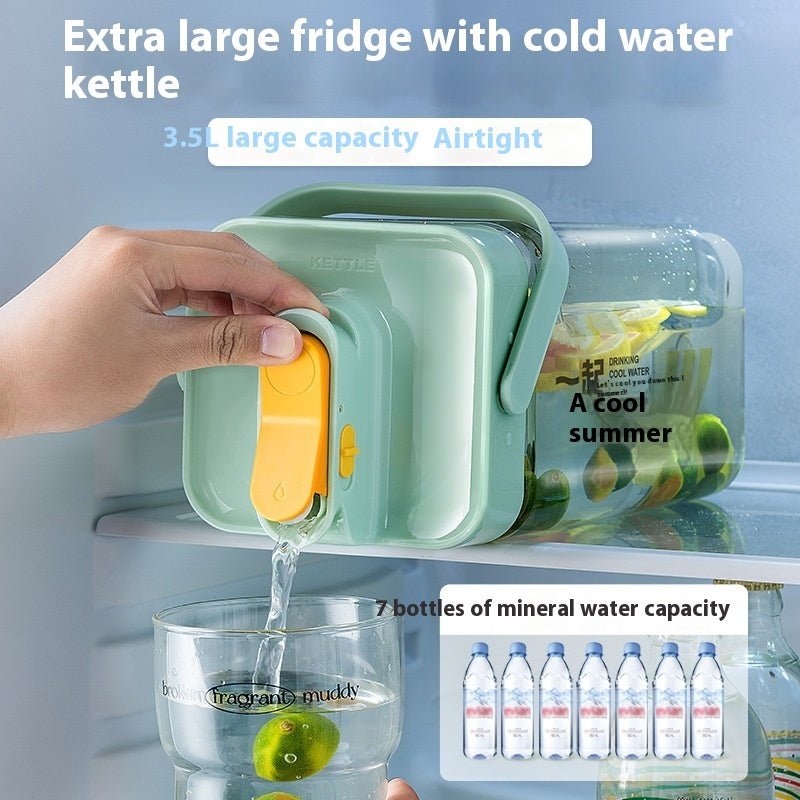 Refrigerator Cold Water Bottle With Faucet Large Capacity