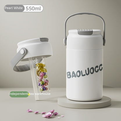 Cute Portable Water Cup with Tea Separator