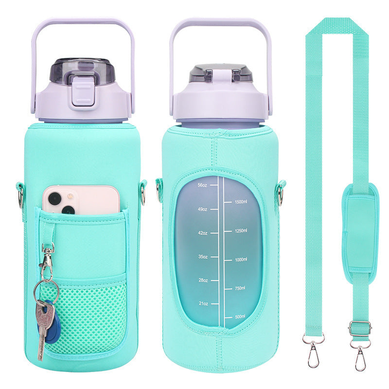 Modern Water Bottle Cover with Strap