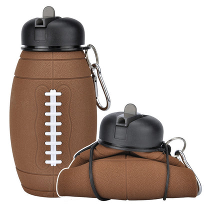 Outdoor Collapsible Football Water Bottle