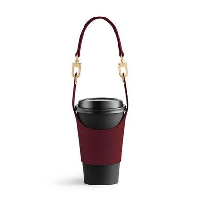 Leather Portable Cup Cover