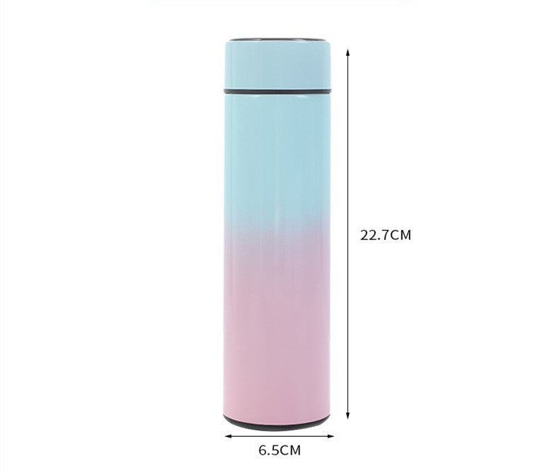 Gradient Blue Pinkish Smart Insulation Cup