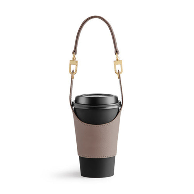 Leather Portable Cup Cover