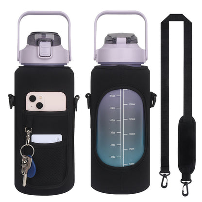 Modern Water Bottle Cover with Strap