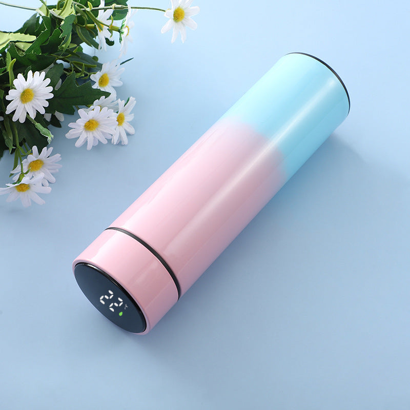 Gradient Blue Pinkish Smart Insulation Cup