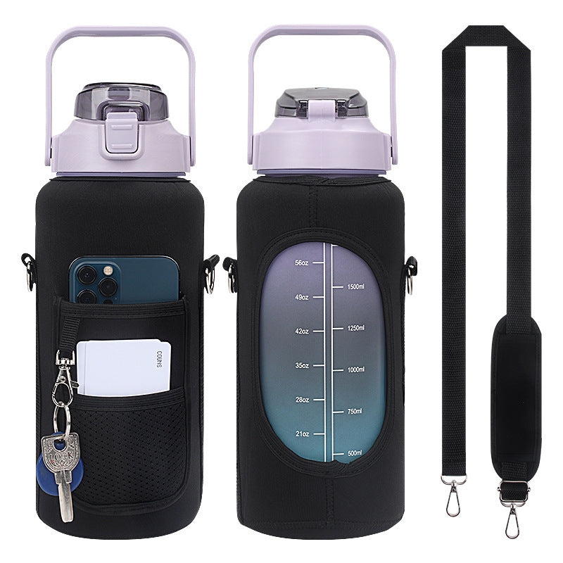 Modern Water Bottle Cover with Strap