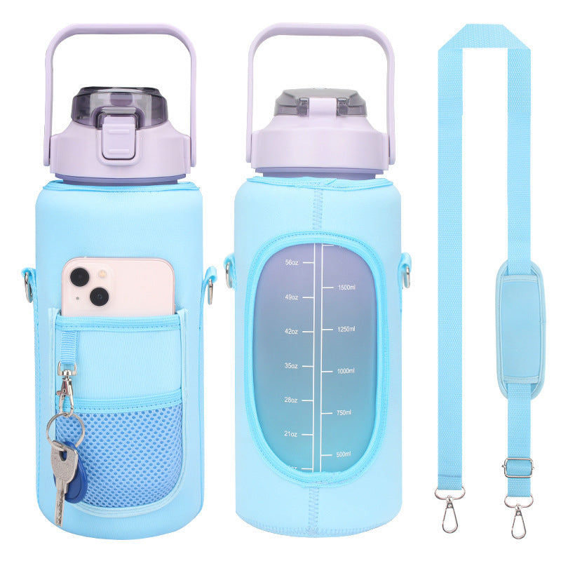 Modern Water Bottle Cover with Strap