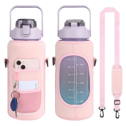 Modern Water Bottle Cover with Strap