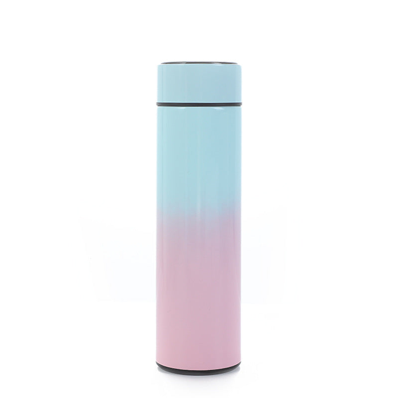 Gradient Blue Pinkish Smart Insulation Cup