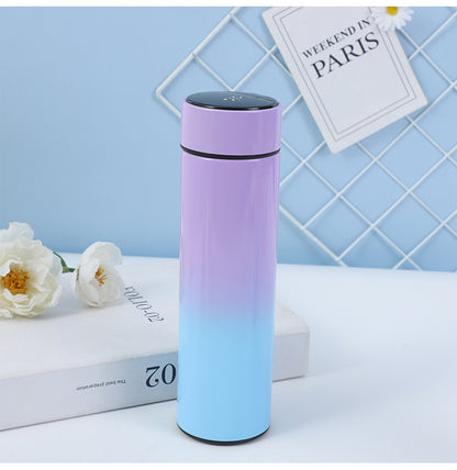 Gradient Blue Pinkish Smart Insulation Cup